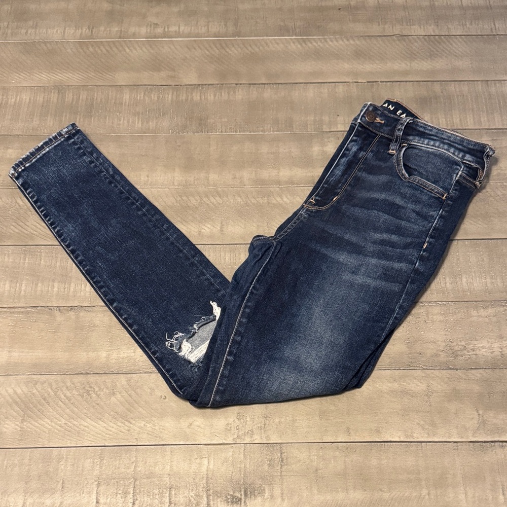 American Eagle Outfitters Next Level Stretch Indigo Skinny Jeans - Picture 1 of 5